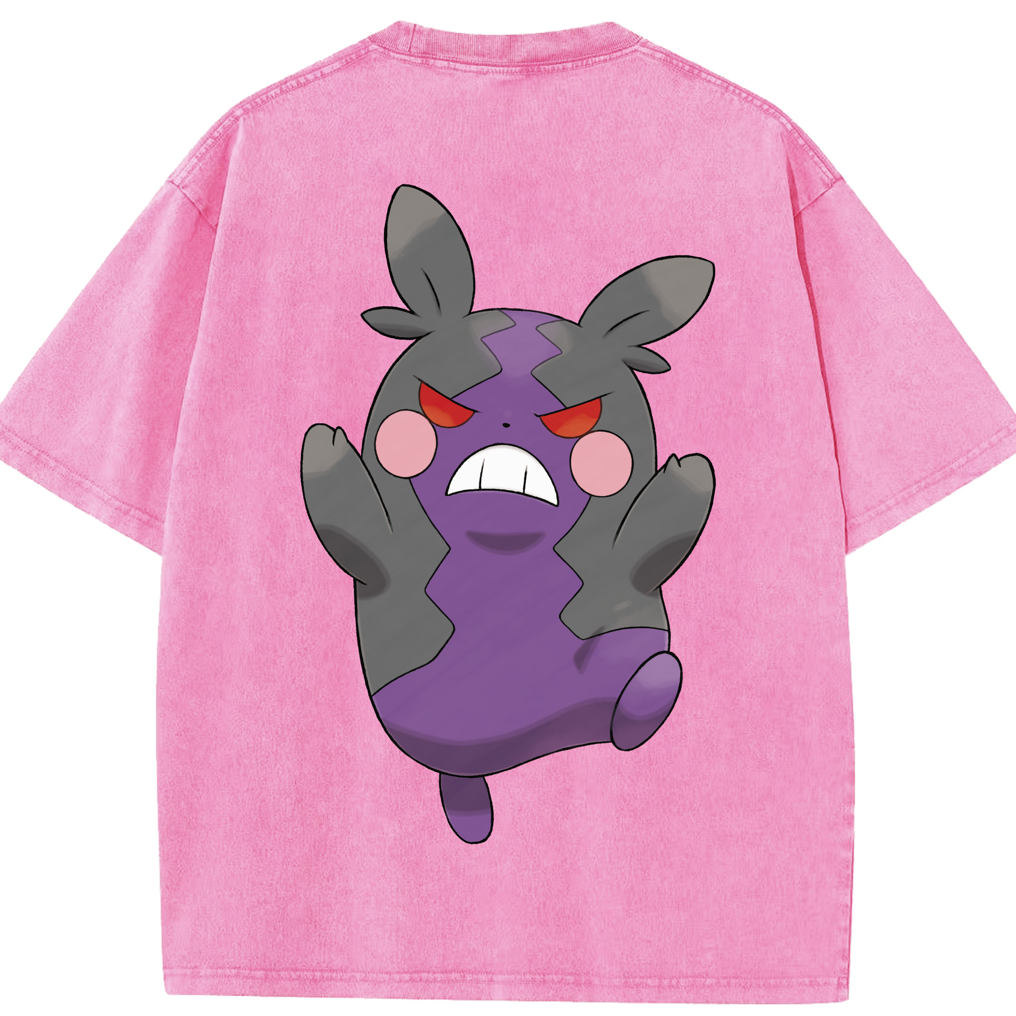 （画像用） ポケットモンスター Pokémon 綿100% ヴィンテージ風 半袖Tシャツ（背面プリント）